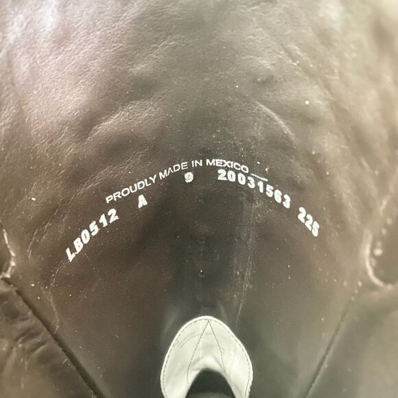 Lane CALYPSO Womens Cowboy Boots 9 White Western Cowgirl Mid Calf Pointed Toe - Picture 9 of 11